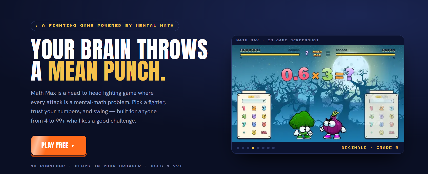Free math game with no download